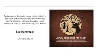 Evolutionary chain method during PleistoceneHolocene transition in the Armorican Massif  Eve RAMI [upl. by Yesac]