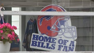 Most Buffalo 81 year old turns breezeway into Bills Way [upl. by Ddart]