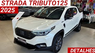 Nova Fiat Strada Tributo125 13 CVT 2025 chega por R136490 com visual e itens exclusivos [upl. by Haissi893]