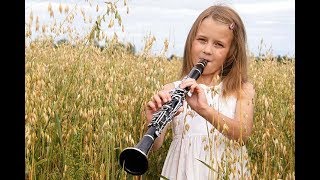 Seven years old girl playing clarinet [upl. by Radferd722]