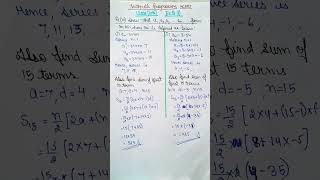 Class10Arithmetic ProgressionNcertchapter5Ex53Q10sumofnumberoftermsinAPfindSnshorts [upl. by Norrabal]