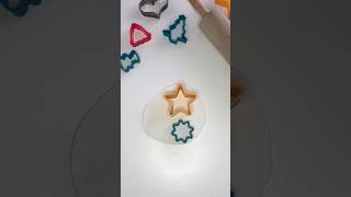 Anhänger aus Modelliermasse 🌟 diy basteln bastelnmitkindern weihnachtsdeko christbaumschmuck [upl. by Hiamerej]