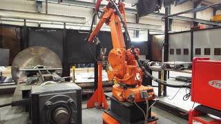 ABB Robotic MIG Welding Cell Featuring Fronius Welding Set For Sale [upl. by Leff]