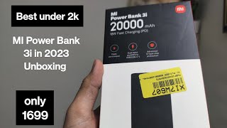 Mi 3i 20000mAh Power Bank Unboxing in 2023 Flipkart big billion days [upl. by Burchett]