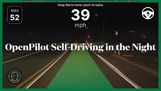 OpenPilot SelfDriving in the Night Episode 002 Honda CRV [upl. by Hedve276]