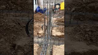 Plinth beam Steel reinforcement arrangement in building foundation [upl. by Adnileb]