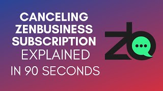 How To Cancel ZenBusiness Subscription 2024 [upl. by Havard]