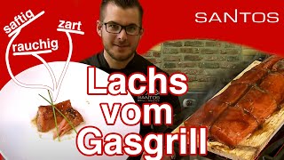 Lachs vom Grill  Mit Zedernholz saftigen Lachs mit Räuchergeschmack vom Gasgrill [upl. by Manolo]