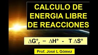 Energía Libre de Gibbs de reacción química Ejercicios [upl. by Sirk]