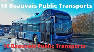 Beauvais Centre Ville With 1€  Euro Ticket Daily Public Transports [upl. by Theda]