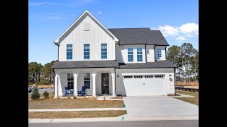 Tour the Hampton Modern Farmhouse by Robuck Homes Wilmington and Hampstead NC Model Home [upl. by Nimajnab]