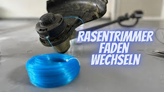 Rasentrimmer Faden ganz einfach wechseln I Litheli U 20 Akku Rasentrimmer I Anleitung ðŸŒ¿ [upl. by Rich]