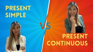 Differences Between Present Simple and Present Continuous  English Grammar Lesson [upl. by Georgie]