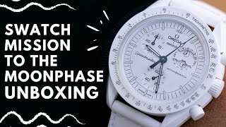 Omega x Swatch ‘Snoopy’ Mission to the Moonphase Unboxing [upl. by Caesaria]