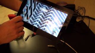 Viewsonic G Tablet running custom ROM CyanogenMod 7x [upl. by Heid]