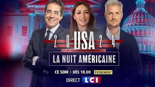 USA 2024  La nuit américaine sur LCI [upl. by Ecylahs]