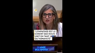 Francesca Albanese critique le manque d’empathie pour les Palestiniens [upl. by Cly832]