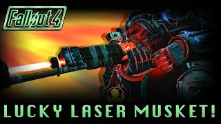 Fallout 4  Lucky Laser Musket  Most Powerful Sniper In the Game [upl. by Jestude]