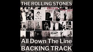 The Rolling Stones  All Down The Line Guitar Backing Track [upl. by Adriane]