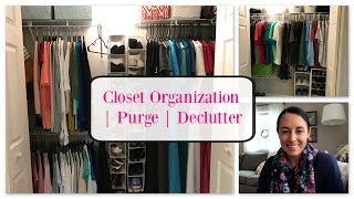 ORGANIZE WITH ME  Master Bedroom Closet ORGANIZATION  Lynette Yoder [upl. by Suidualc]