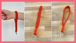 Chaveiro de macrame com alça [upl. by Nosirb2]