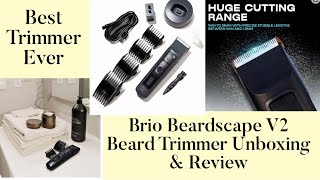 Hair Trimmer 4 Men Brio Beardscape V2 Beard Trimmer 4 Men with Low Friction Ceramic Blade Unboxing [upl. by Ihtak45]