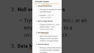 Why conversion failed from character string to uniqueidentifier  unique identifier [upl. by Esined]