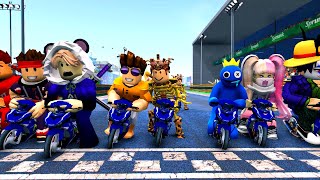 Roblox Aqil Zulkiflee Vs Rainbow Friend Test Kelajuan Yamaha Y15ZR  GTA 5 robloxmalaysia [upl. by Enrobialc194]