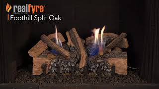 Real Fyre Foothill Split Oak Gas Log Set [upl. by Cinelli]