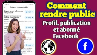 Comment rendre votre compte Facebook public nouveauté 2024 Profil Facebook public publication [upl. by Lleda]