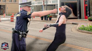 MOST BRUTAL Moments When Karen Gets Arrested And Punched In The Face By The Police [upl. by Eidnam993]