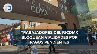 En CdMx trabajadores del Poder Judicial protestan por pago de aguinaldo [upl. by Wein]