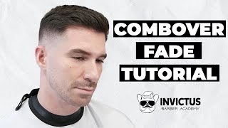 Haircut Tutorial  Combover Fade Step by Step [upl. by Einial665]