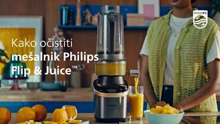 Mešalnik Philips Flip amp Juice™– čiščenje mešalnika [upl. by Homer871]