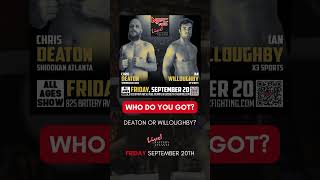 Ian Willoughby or Chris Deaton Find out at NFC 168 on Friday September 20th [upl. by Houlberg]