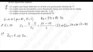 PUNTUACIONES DE LOS TESTS PUNTUACIÓN TÍPICA Y TÍPICA DERIVADA [upl. by Esinel]