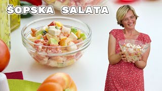 ŠOPSKA SALATA  recept za šopsku salatu sa kojim nećete pogriješiti • ReciPeci Sandre Gašparić [upl. by Wickman]