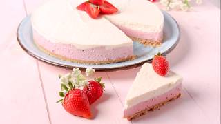 Cheesecake alle fragole e cioccolato bianco [upl. by Jennee]