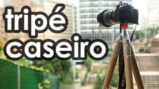 Tripé caseiro para câmera fotográfica  How to make a tripod for camera [upl. by Refeinnej]