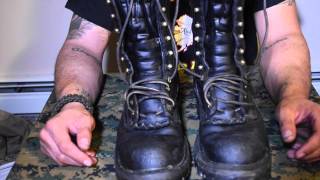 Whites Boots Smokejumpers After Cleaning with Obenaufs Leather Products [upl. by Celina]