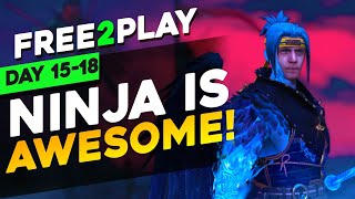 NINJA IS OP IN MY BRAND NEW ACCOUNT DUNGEONS amp CLAN BOSS BOOST  F2P COMP DAY 18  RAID SL [upl. by Aicatsana]