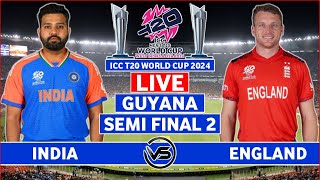 ICC T20 World Cup 2024 Live India vs England Semi Final Live  IND vs ENG Live Scores amp Commentary [upl. by Eanrahs510]