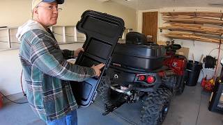 Plano ATV Storage Box Install on my Can Am Outlander Max XT [upl. by Enail613]