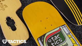 Types of Skateboard Decks  Skateboard Buying Guide  Tactics [upl. by Nnyleuqaj]