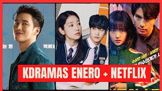 ESTRENOS KDRAMAS ENERO 2024  ESTRENOS NETFLIX  RETIROS [upl. by Dyane]