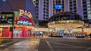 Las Vegas LIVE now Fremont Street experience at night Las Vegas [upl. by Ahsinik143]