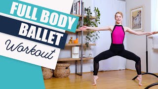 Total Body workout  20 minutes Fitness Ballet Barre at home  Ballerinas bodyconditioning [upl. by Oxford]