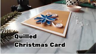 How to make a Quilled Greeting card for Christmas [upl. by Doscher]