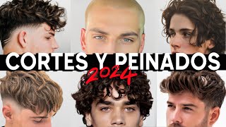 PEINADOS Y CORTES DE CABELLO PARA HOMBRES 2024 [upl. by Ttegirb]