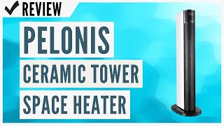 PELONIS Ceramic Tower Space Heater Review [upl. by Arayk]